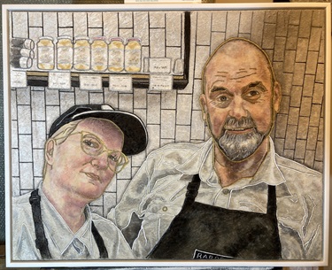 Craig and Dora at my local Barossa foods Hilton plaza - BABICCI, Anthony