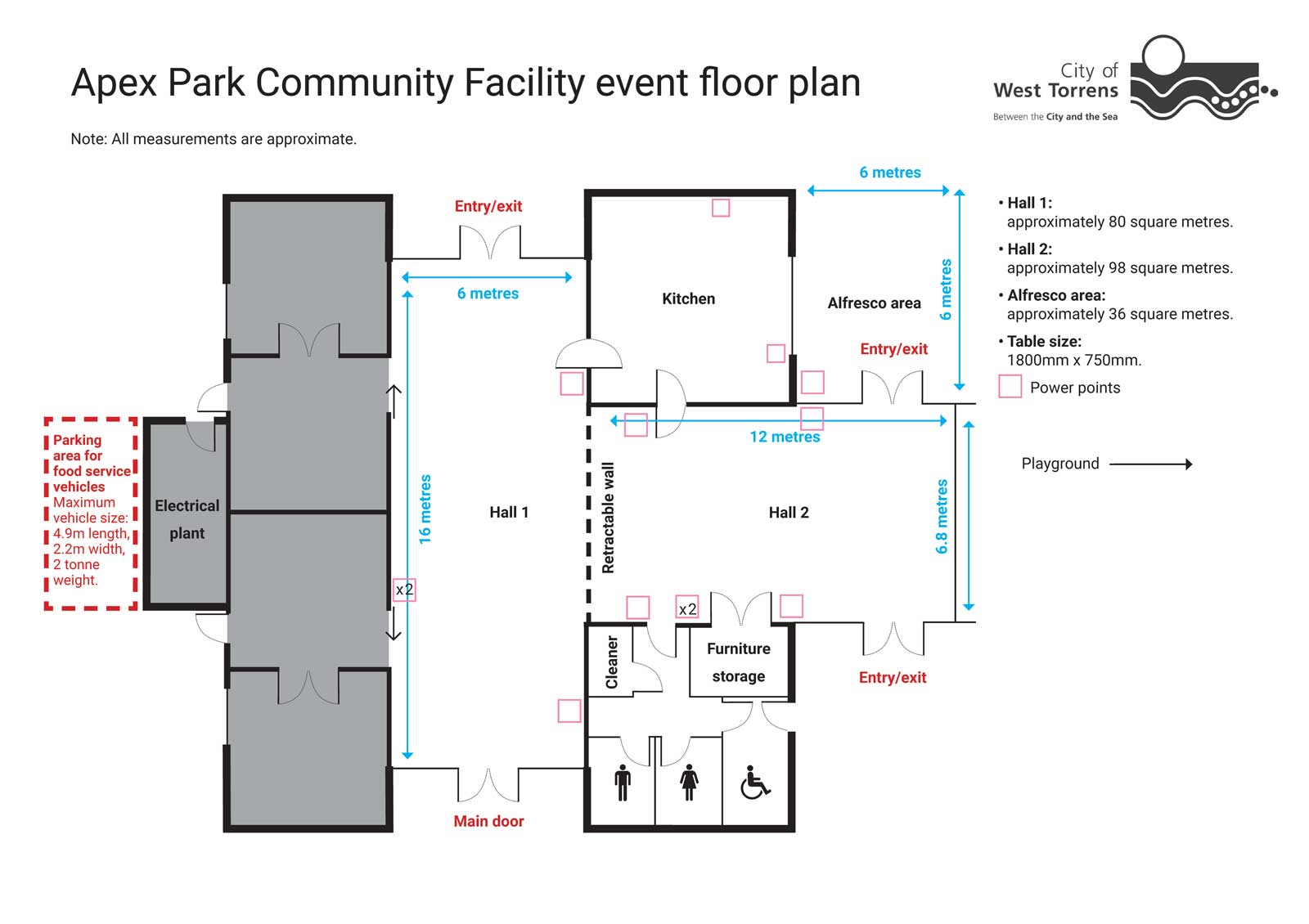 Apex Park Community Facility floor plan
