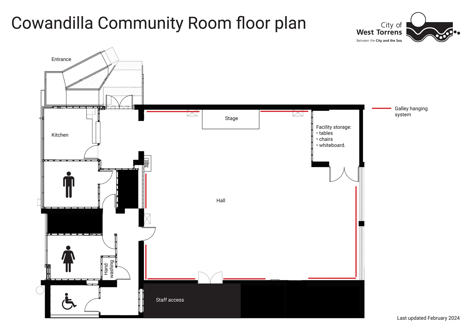 Cowandilla Community Room floor plan floor