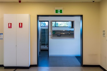 Foyer and kitchen open servery