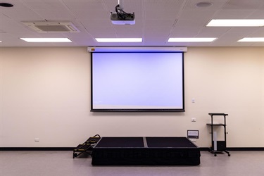 Stage and projector screen