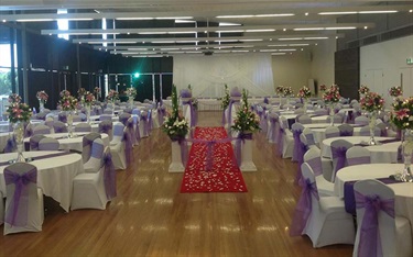 Hall A Reception Setup