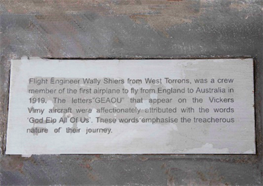 Stop 8 plaque