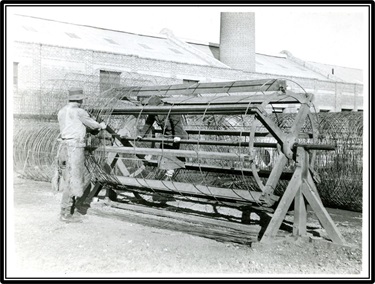 Keswick Pipe Works - Making 60 inch diameter reinforcements, Archives Program, Australian National University  http://hdl.handle.net/1885/11861
