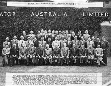 Group of forty three men at Kelvinator School