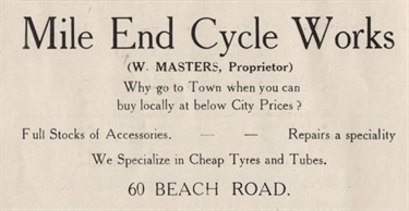 60 Beach Road Mile End Cycle Works Masters