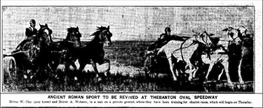 Ancient Roman sport at Thebarton Oval 1928