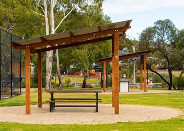 Apex Park gazebo seating