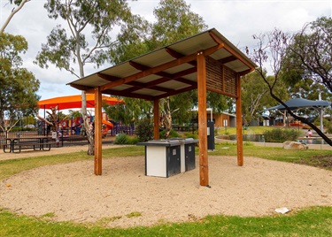 Apex Park gazebo with BBQ