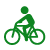 Bicycle-trail icon