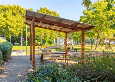 Memorial Gardens shelter