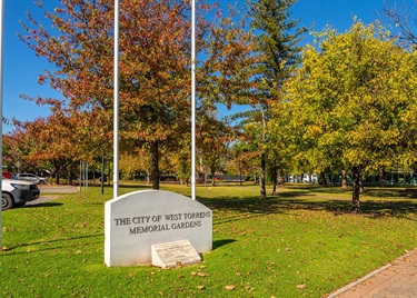 Memorial Gardens sign