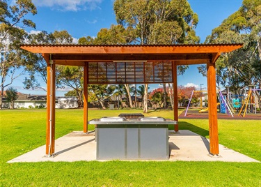 shelter with bbq