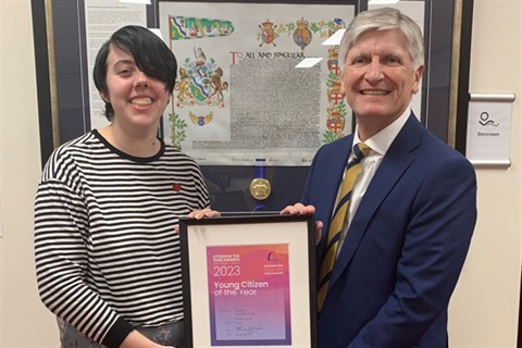 2023-Young-Citizen-of-the-Year,-Georgia-Joy-and-Mayor-Michael-Coxon-24.08.jpg